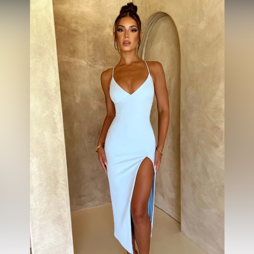 BRAND NEW - Kiana MIDI Dress - Baby Blue